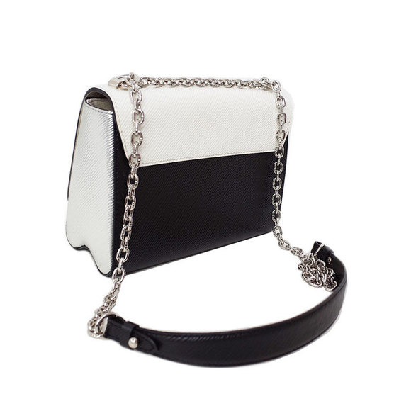 Louis Vuitton Epi Twist MM Shoulder Bag White Black - Picture 2 of 8